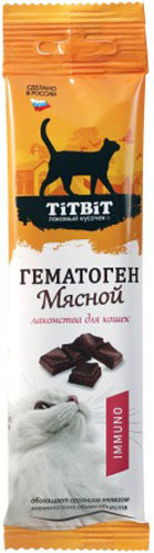 Лакомство для кошек TiTBiT Гематоген мясной Immuno / 21262 - фото