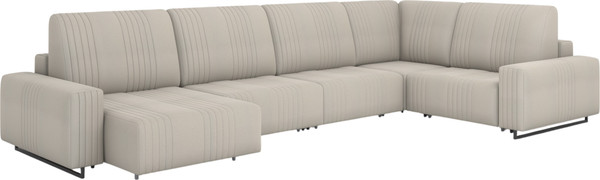 Диван П-образный Rivalli Уолтер ШП 1000 + 1000 + оттоманка + угловая секция + 1000 - фото