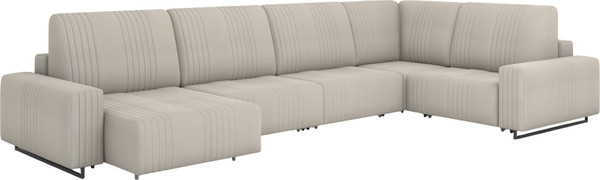 Диван П-образный Rivalli Уолтер ШП 1000 + 1000 + оттоманка + угловая секция + 1000 - фото