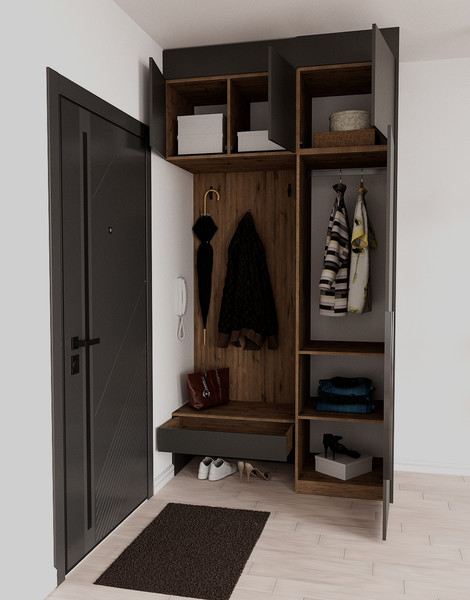 Секция в прихожую Рэйгрупп Рэй P262-B1-WK В1