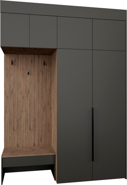 Секция в прихожую Рэйгрупп Рэй P262-B4-1-WK В4-1 - фото