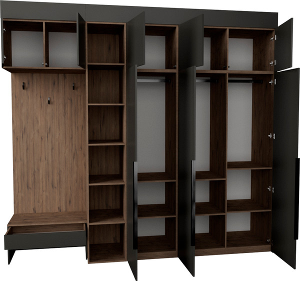 Секция в прихожую Рэйгрупп Рэй P262-B9-1-WKW В9-1