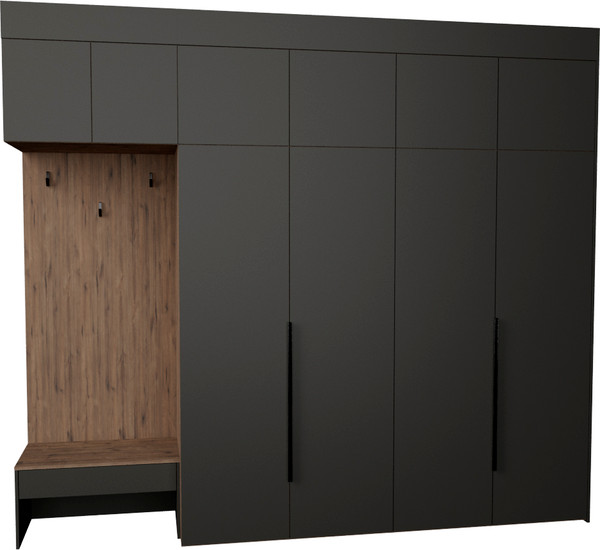 Секция в прихожую Рэйгрупп Рэй P262-B10-2-WK В10-2 - фото