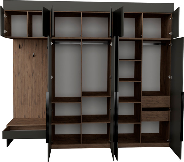 Секция в прихожую Рэйгрупп Рэй P262-B10-2-WK В10-2