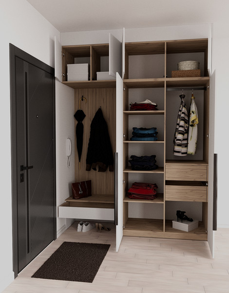 Секция в прихожую Рэйгрупп Рэй P262-B4-2-EB В4-2