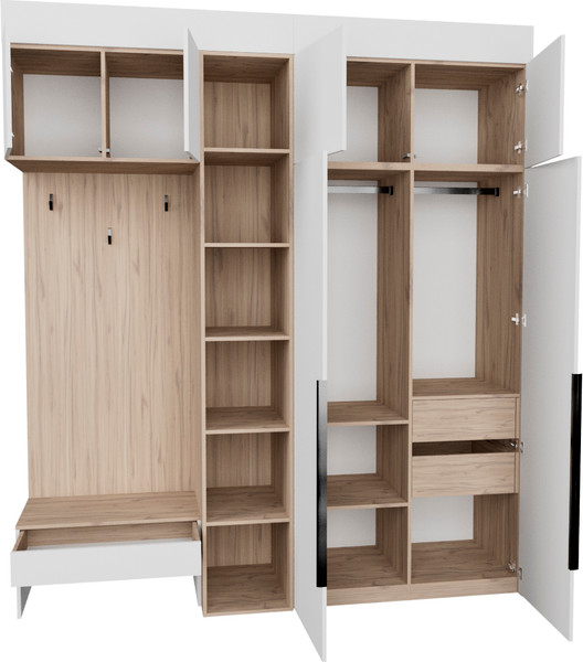 Секция в прихожую Рэйгрупп Рэй P262-B6-2-EBE В6-2