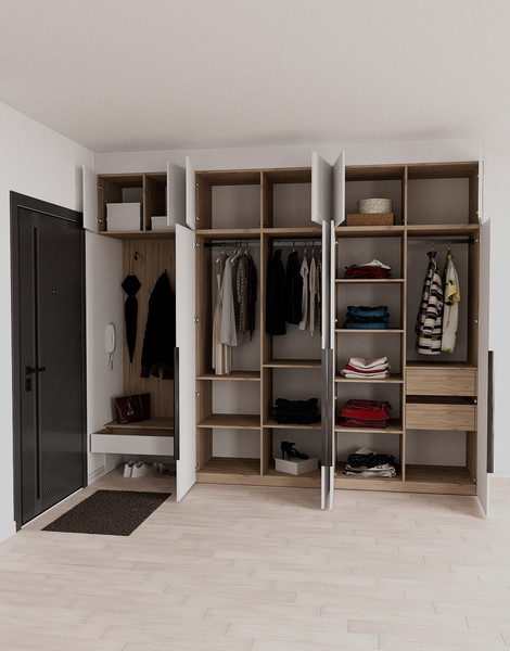 Секция в прихожую Рэйгрупп Рэй P262-B10-2-EB В10-2