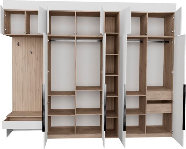 Секция в прихожую Рэйгрупп Рэй P262-B11-2-EBE В11-2