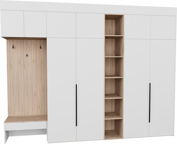 Секция в прихожую Рэйгрупп Рэй P262-B12-3-EBE В12-3 - фото