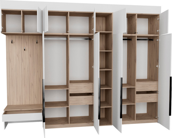 Секция в прихожую Рэйгрупп Рэй P262-B12-3-EBE В12-3