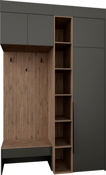 Секция в прихожую Рэйгрупп Рэй P274-B2-WKW В2 - фото