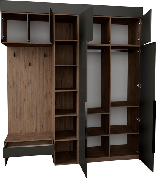 Секция в прихожую Рэйгрупп Рэй P274-B6-1-WKW В6-1