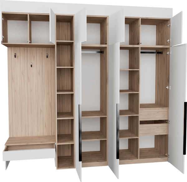 Секция в прихожую Рэйгрупп Рэй P274-B8-2-EBE В8-2