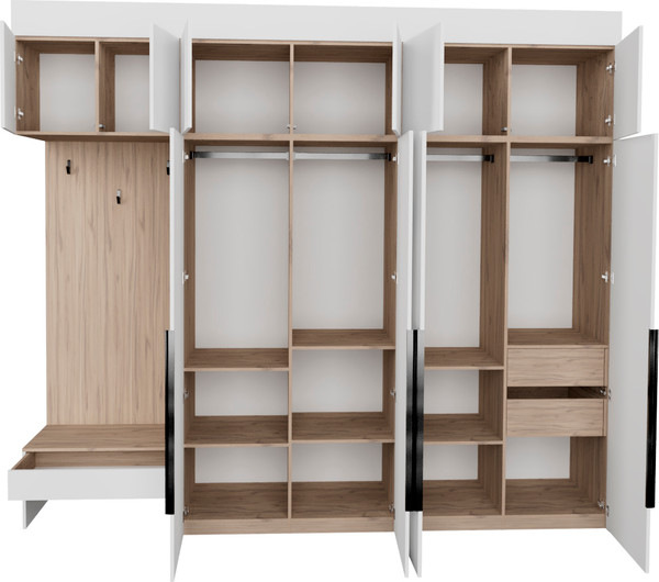 Секция в прихожую Рэйгрупп Рэй P274-B10-2-EB В10-2