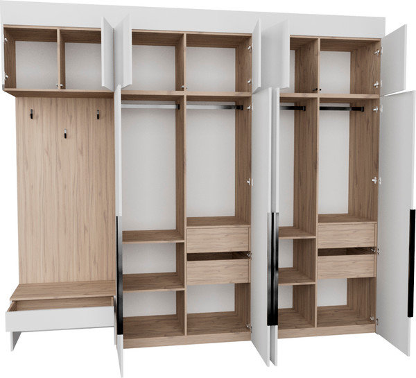 Секция в прихожую Рэйгрупп Рэй P274-B10-3-EB В10-3