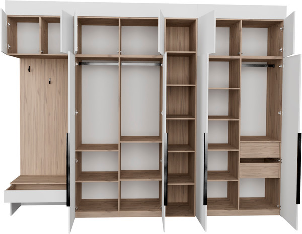 Секция в прихожую Рэйгрупп Рэй P274-B12-2-EBE В12-2