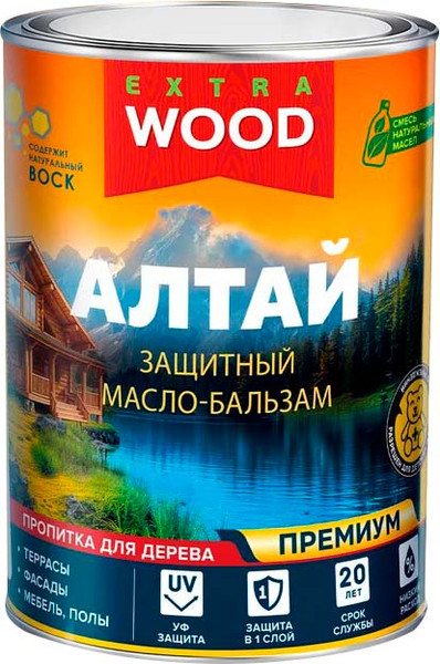 Защитно-декоративный состав Farbitex Wood Extra Алтай База С Бесцветный - фото