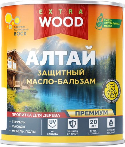Защитно-декоративный состав Farbitex Wood Extra Алтай База А Кедр - фото