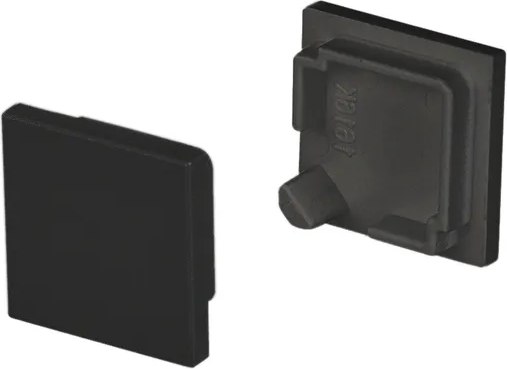 Заглушка для профиля Arlight SL-KANT-H16 SQUARE BLACK глухая / 037518 - фото