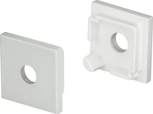 Заглушка для профиля Arlight SL-KANT-H16 SQUARE с отверстием / 024485 - фото