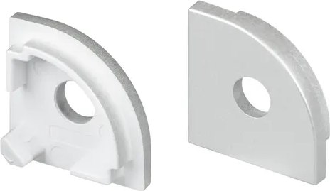 Заглушка для профиля Arlight SL-KANT-H16-S10 ROUND с отверстием / 053564 - фото