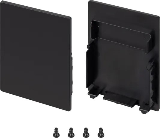 Заглушка для профиля Arlight SL-LINE-4050-3L-LOW BLACK глухая / 044677 - фото