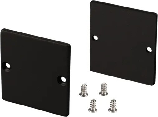 Заглушка для профиля Arlight SL-LINE-3638-LW BLACK глухая / 038716 - фото