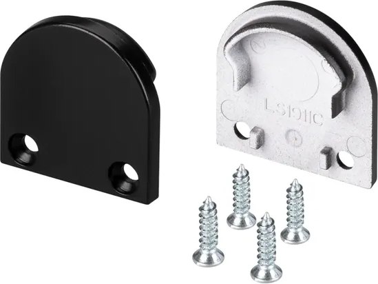 Заглушка для профиля Arlight SL-LINE-2011M ROUND BLACK глухая / 029176 - фото