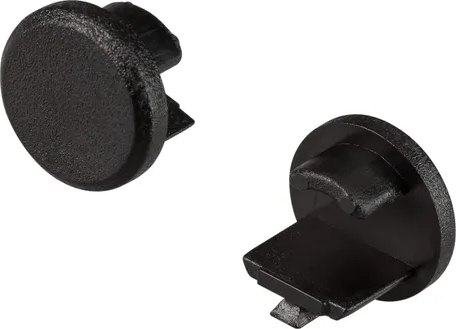 Заглушка для профиля Arlight ROUND-D10.5 BLACK глухая / 033037 - фото