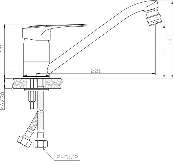 Смеситель AV Engineering AVXAN4-A016-239