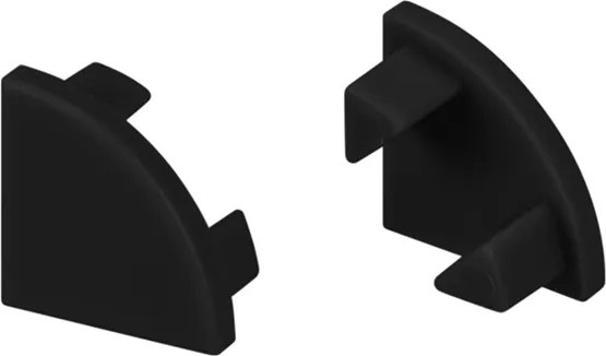 Заглушка для профиля Arlight SL-KANT-H11 BLACK глухая / 044091 - фото