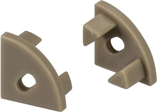 Заглушка для профиля Arlight SL-KANT-H11 OLIVE GREY c отверстием / 038368 - фото