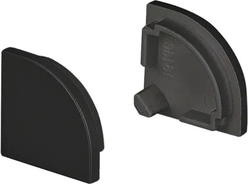 Заглушка для профиля Arlight SL-KANT-H16 ROUND BLACK глухая / 037516 - фото