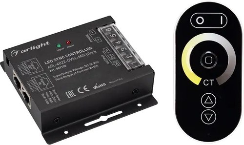 Контроллер для светодиодной ленты Arlight ARL-4022-OVAL-MIX Black / 027155 - фото