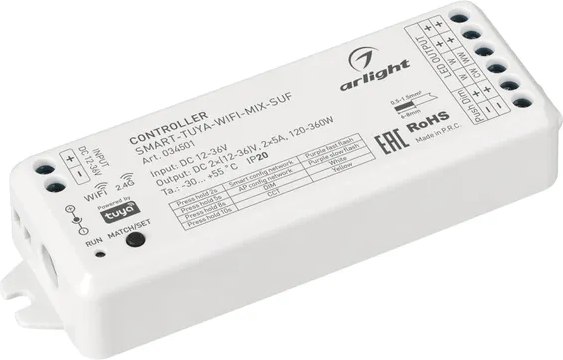 Контроллер для светодиодной ленты Arlight SMART-TUYA-WIFI-MIX-SUF / 034501 - фото