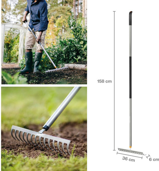 Грабли Fiskars Ergonomic Soil / 1077113