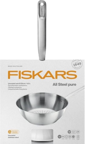 Вок Fiskars All Steel Pure / 1065629