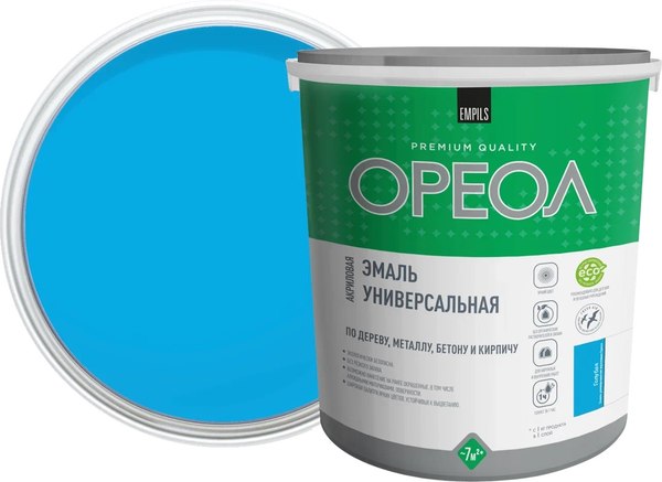 Эмаль Ореол Акриловая глянцевая - фото