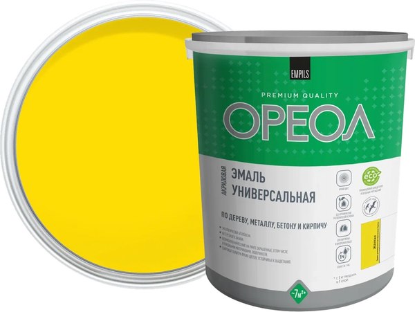 Эмаль Ореол Акриловая глянцевая - фото