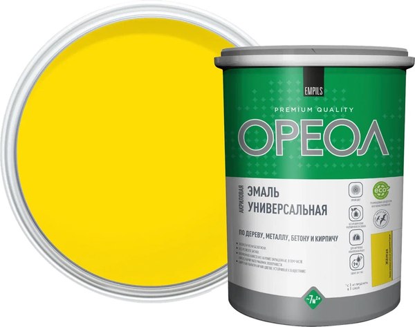 Эмаль Ореол Акриловая глянцевая - фото