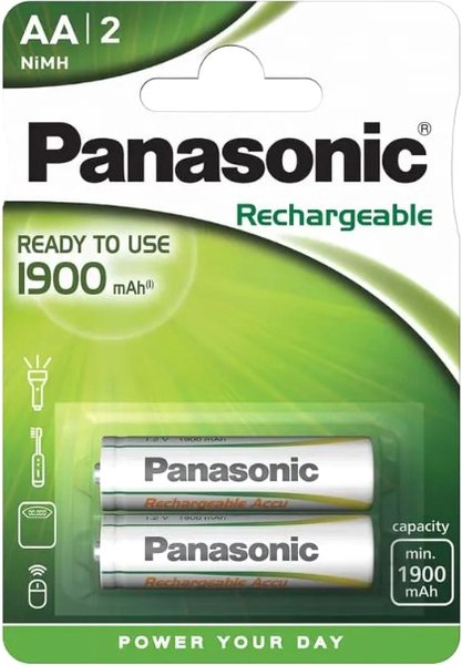 Комплект аккумуляторов Panasonic HHR-3MVE/2BC - фото