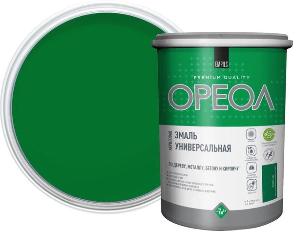 Эмаль Ореол Акриловая глянцевая - фото