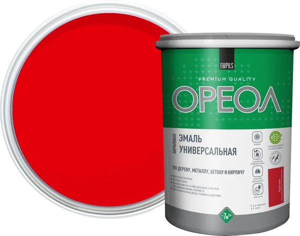 Эмаль Ореол Акриловая глянцевая - фото