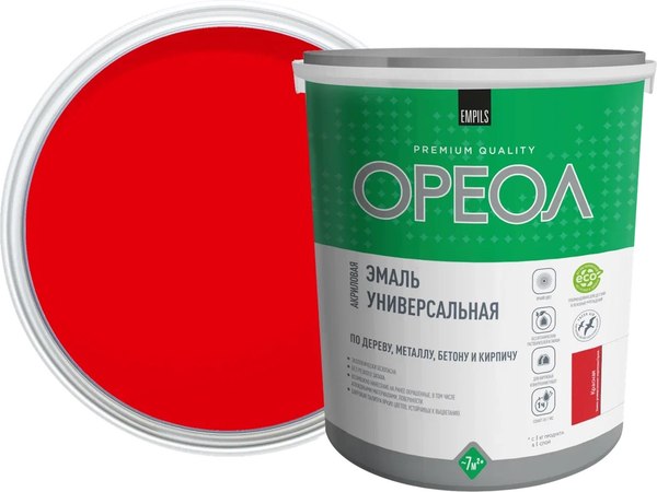 Эмаль Ореол Акриловая глянцевая - фото
