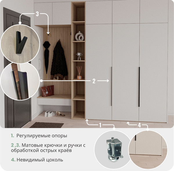 Шкаф Рэйгрупп Рэй S262-В14-3-EBЕ В14-3