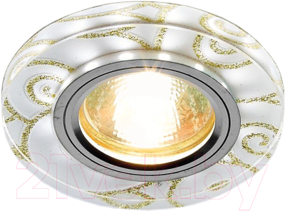 Точечный светильник Ambrella S231 WH/G - фото