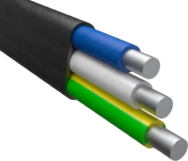 Кабель силовой БелРоскабель АВВГ-П 3х6.0 / 4814918087307 - фото