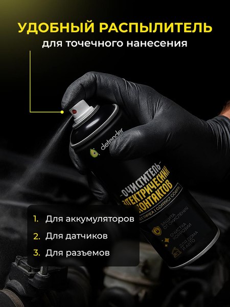 Очиститель электрокомпонентов Defender Auto Контактов / 10422