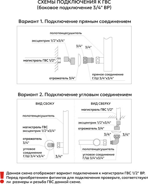 Полотенцесушитель водяной El-term Рейн П5 500х700