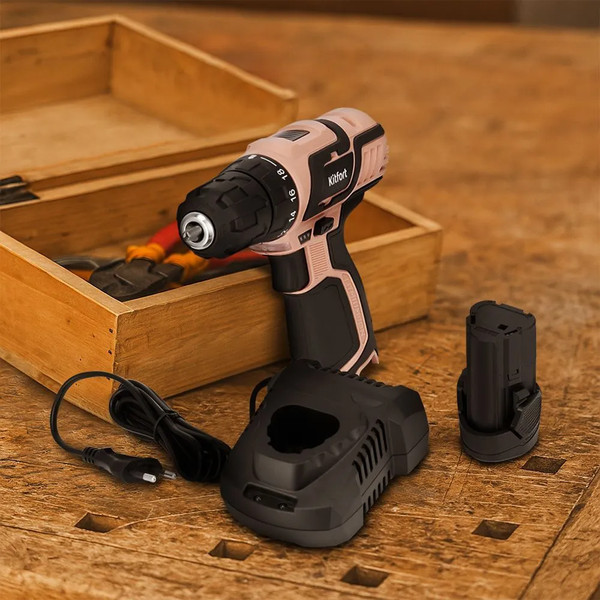 Аккумуляторная дрель-шуруповерт Kitfort КТ-6493